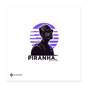 Poster 40x40 cm - Weiß