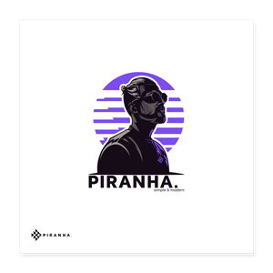 Poster 40x40 cm - Weiß