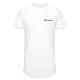 PIRANHA Men’s Long Body Urban Tee - Weiß