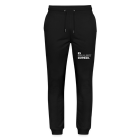 PIRANHA FRAUEN UNISEX Jogginghose MOVER "ES ESKALIERT SOWIESO" - Schwarz