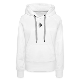 Piranha Frauen Premium Hoodie "Es Eskaliert sowieso" - Weiß