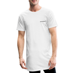 PIRANHA Men’s Long Body Urban Tee - Weiß
