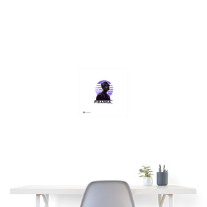 Poster 40x40 cm - Weiß